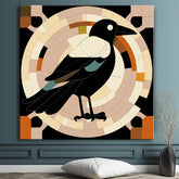Magpie Bird - Painting by Numbers Geometry